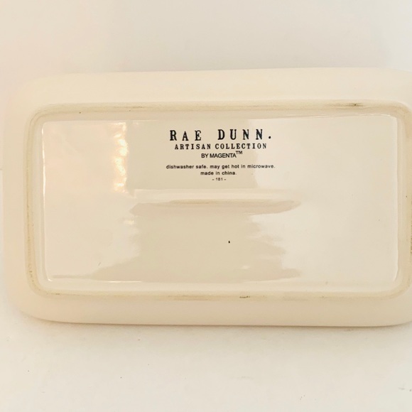 Rae Dunn by Magenta Gobble Butter Dish NWOT - Picture 6 of 6